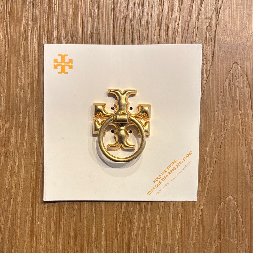 Tory Burch Gold Phone Ring Stand